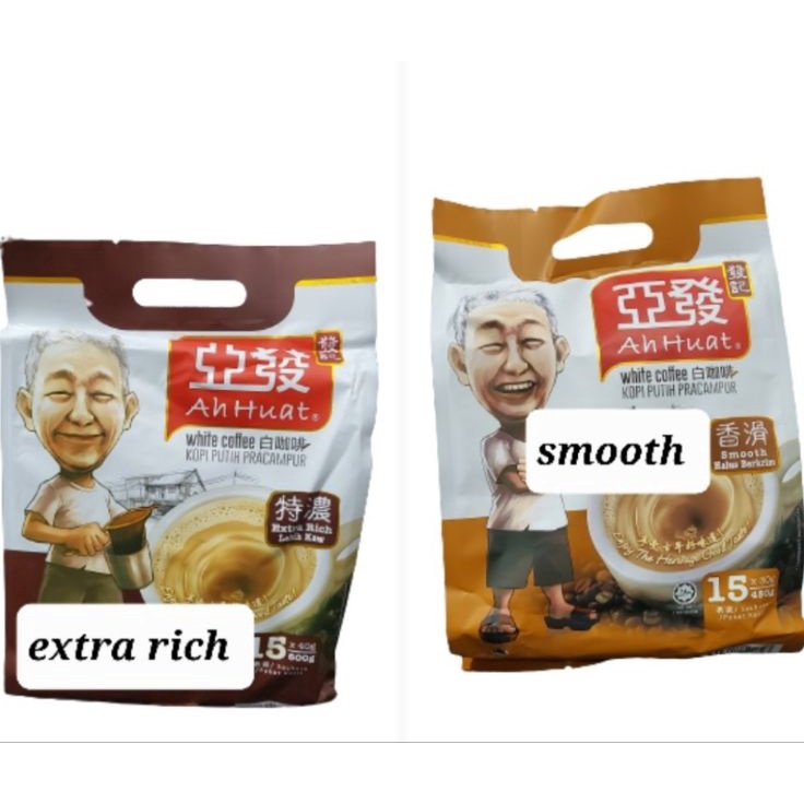 

Model Terkini Kopi Ah Huat ahwat white coffee extra rich (lebih kaw)