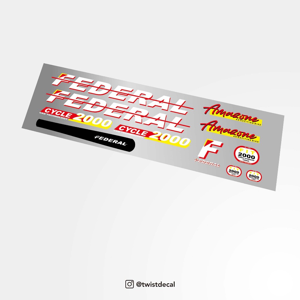 Stiker Federal Amazone