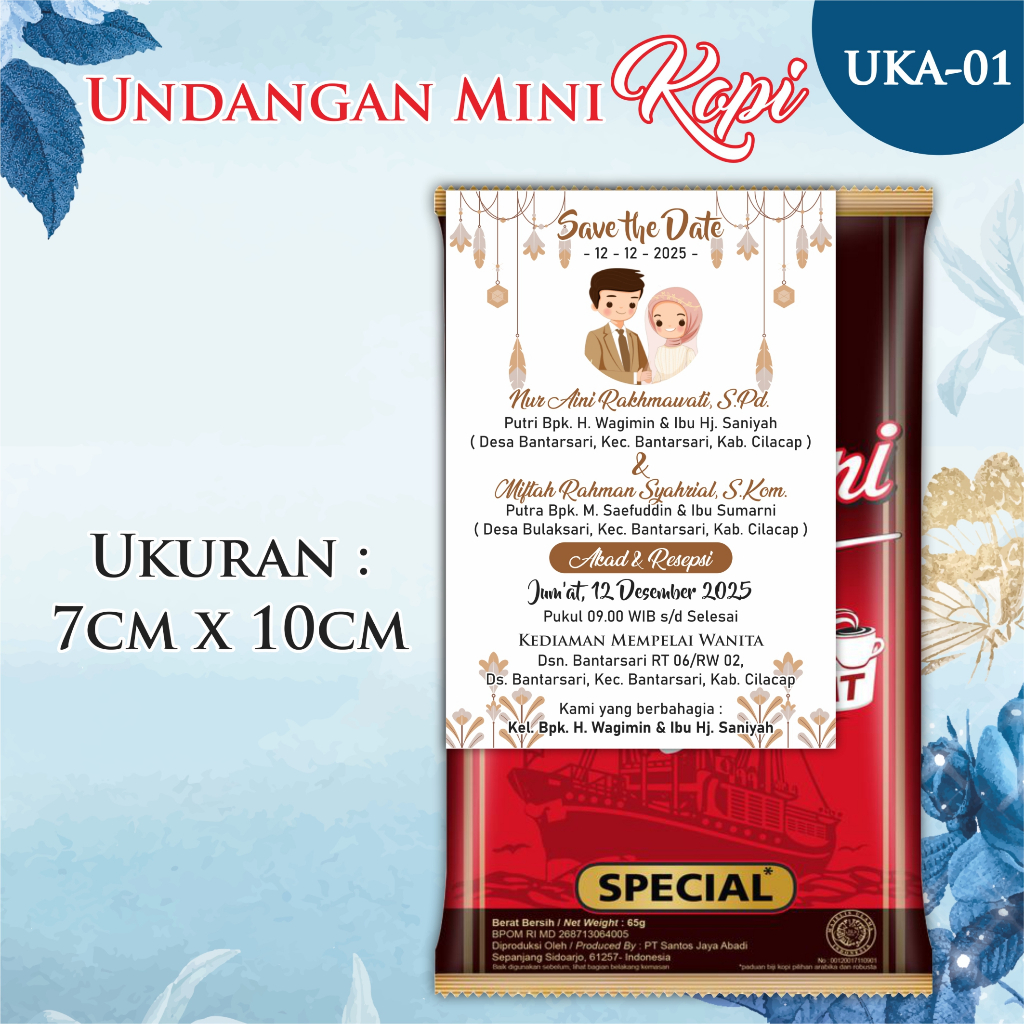 Undangan Kopi Mini Ekonomis