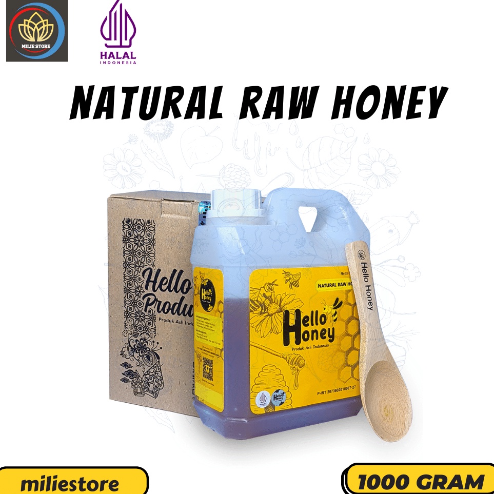 

Bestseller Madu Asli Murni Natural Raw Honey 1 Kg Manis - Hello Honey