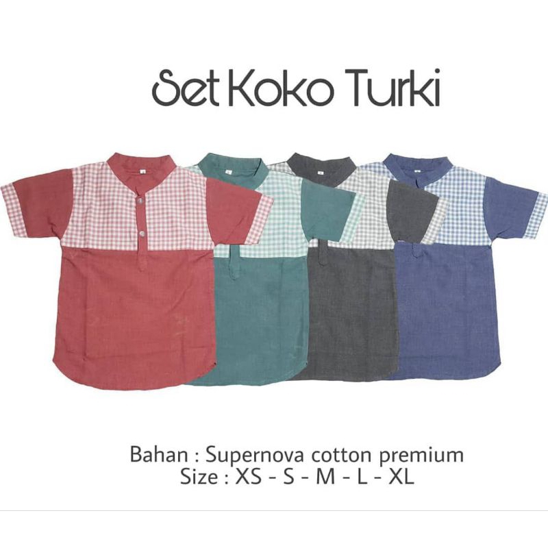 Set koko turki anak supernova lebaran by HIJAB ABAYA