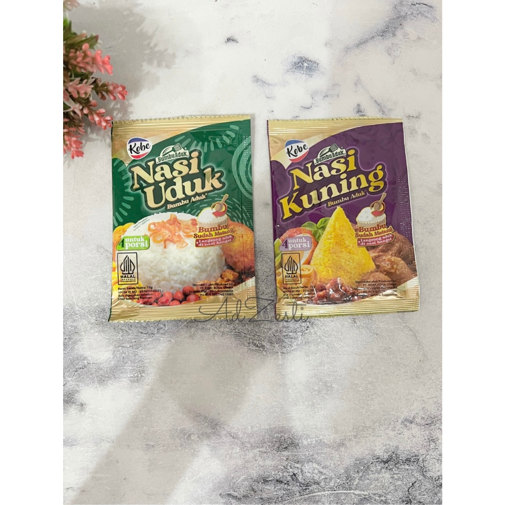 

Kobe Bumbu Instant Nasi Kuning/Uduk/Bebek/Rendang 15gr