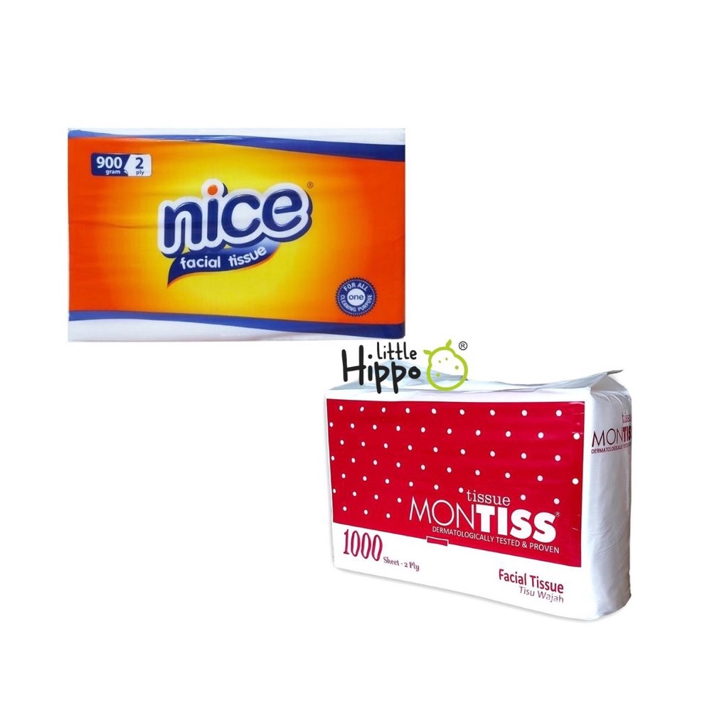 Best seller TISSUE NICE 900G tisu murah Montis 1000 Lembar / Tisu NICE 180 Sheet 2fly termurah / Fac