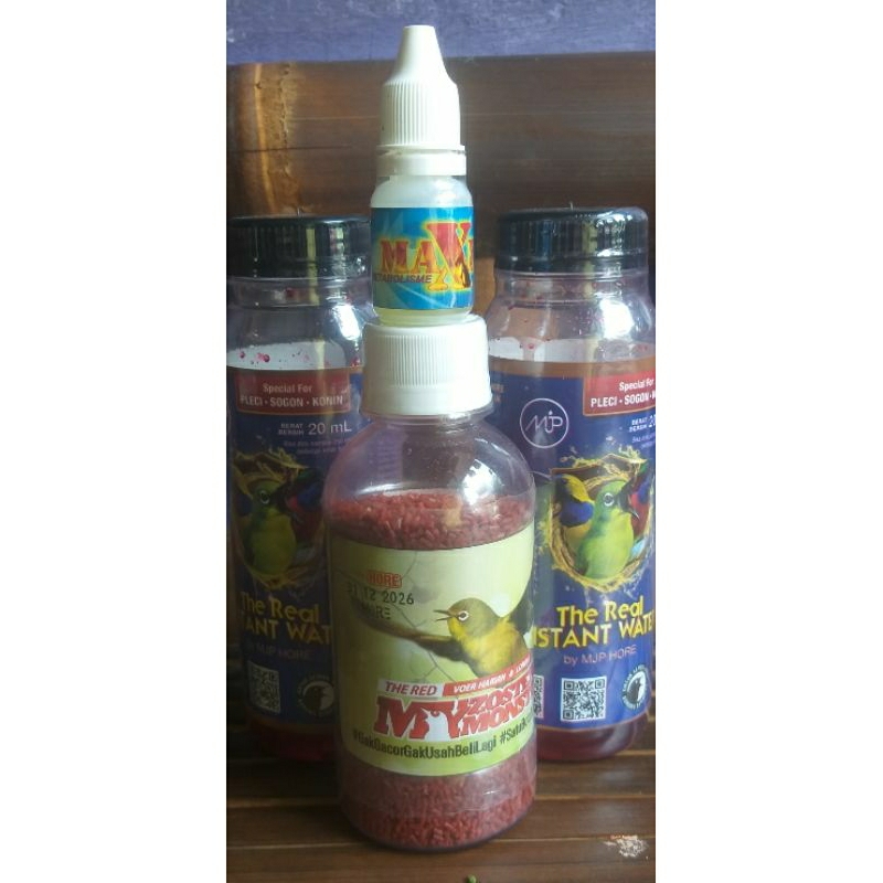 Voer Red Zomo, Maxi Metabolis, The Real Instan Water