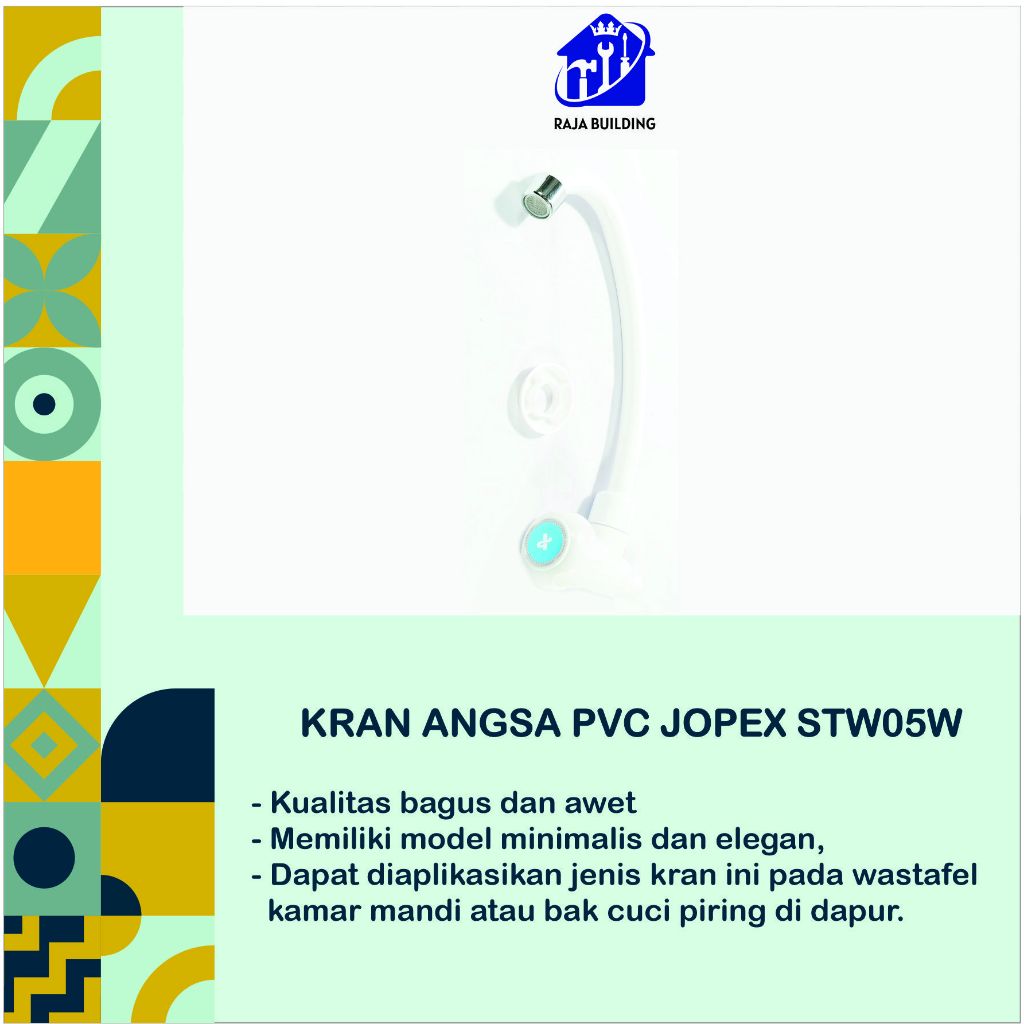 Kran Angsa PVC Jopex STW05W / Kran Dapur / Kran Wastafel