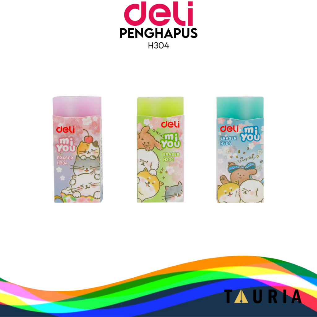 

PENGHAPUS PENSIL ANAK LUCU BAGUS BERSIH H304 DELI SERI KUCING PENCIL