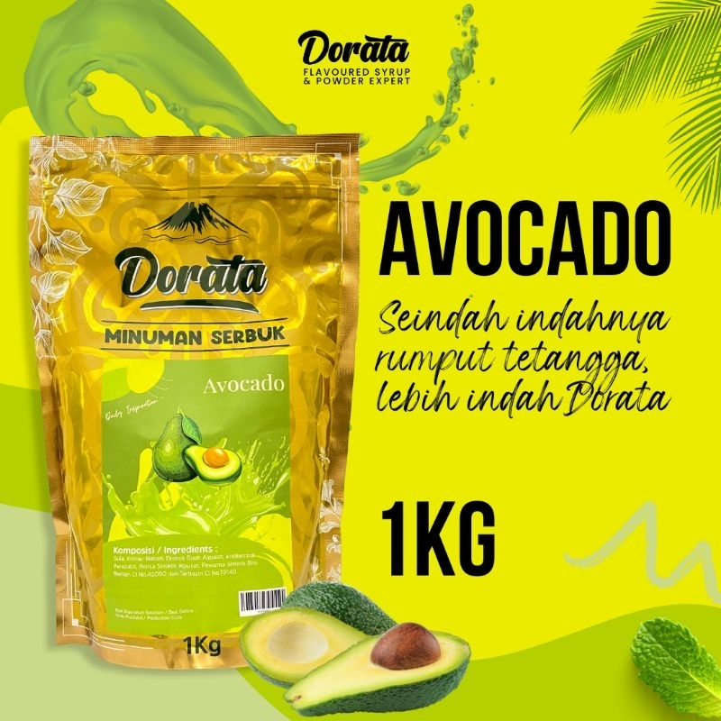 

Dorata Powder Drink Avocado 1 Kg - Bubuk Minuman Rasa Alpukat