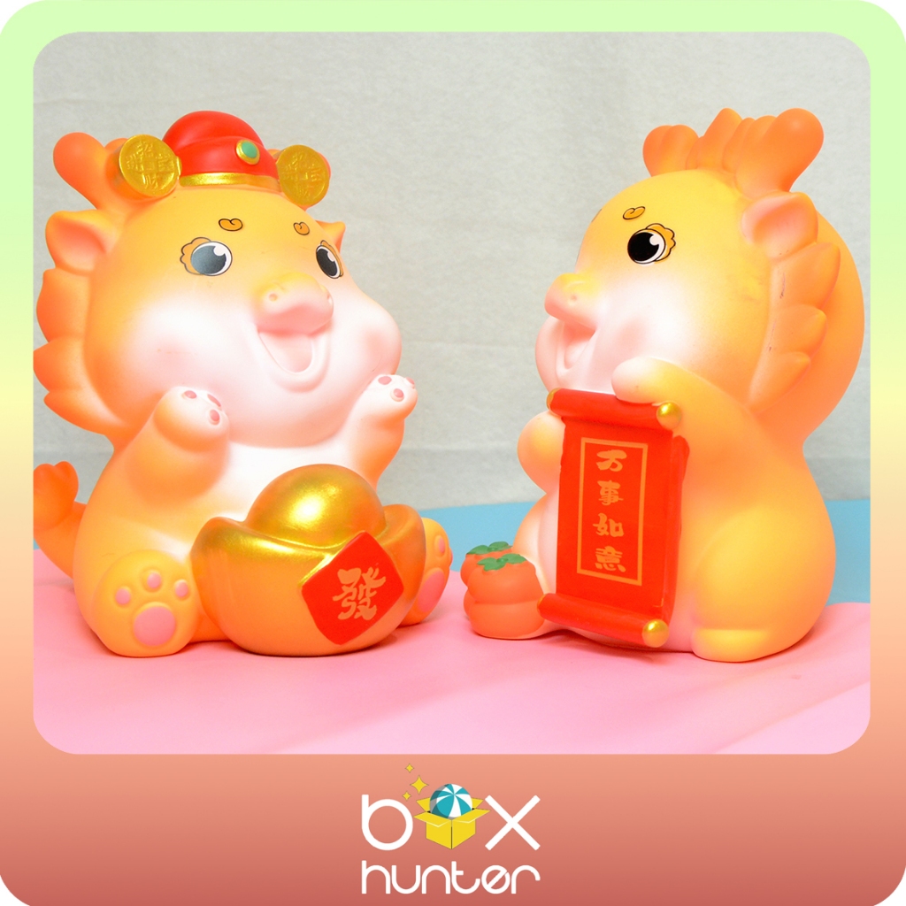 PAJANGAN FORTUNE DRAGON Celengan Dekorasi Imlek / Patung Naga Imlek / Pajangan Imlek Naga