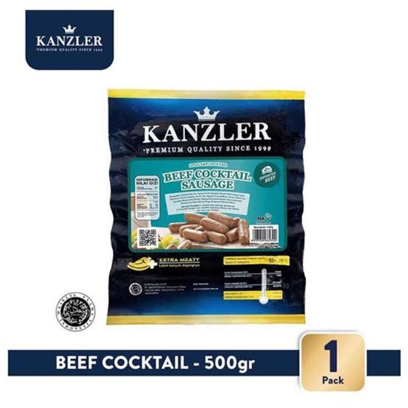 

Kanzler Sosis Sapi Beef Cocktail 500Gr