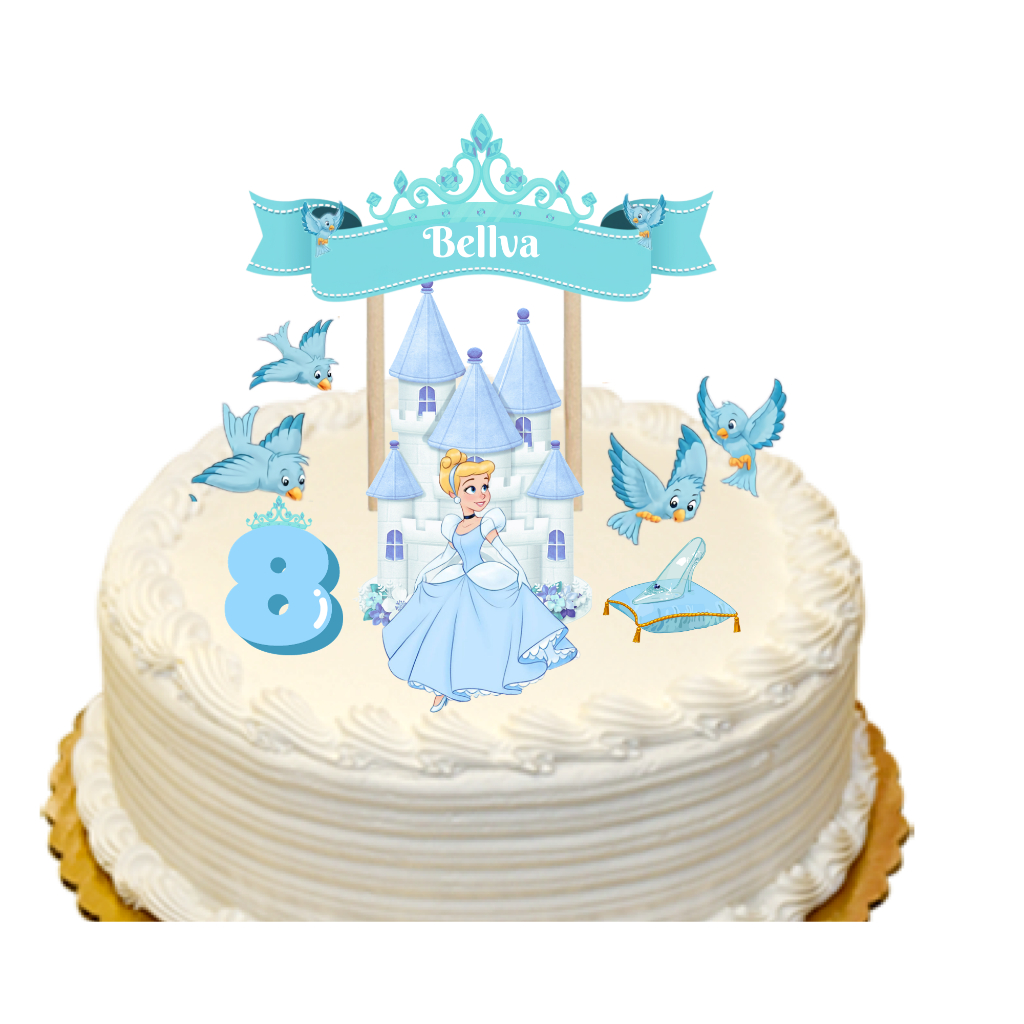 

topper cake princess/topper putri /hiasan kue/topper happy birthday