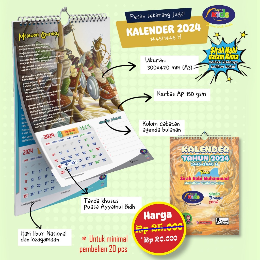 

KALENDER 20204 EDISI ANAK - PUSATAK IMAM SYAFII