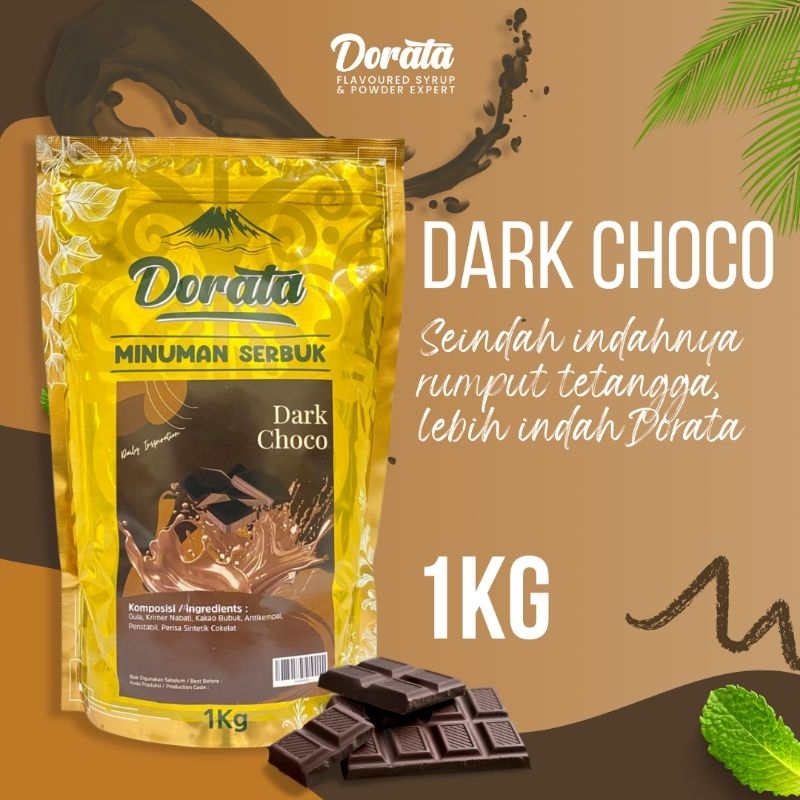 

Dorata Powder Drink Dark Choco 1 Kg - Bubuk Minuman Rasa Dark Coklat