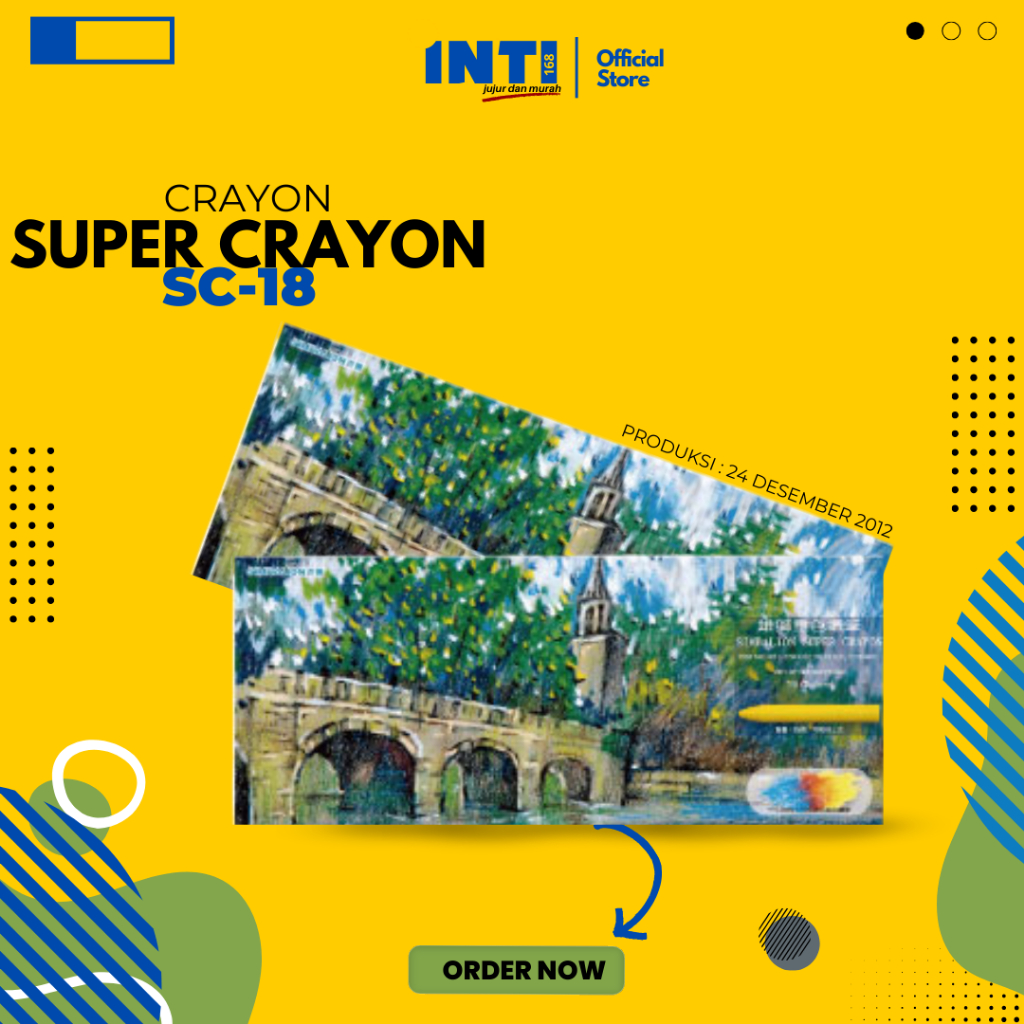 

Simbalion Super Crayon SC-18 - Set Krayon 18 Warna