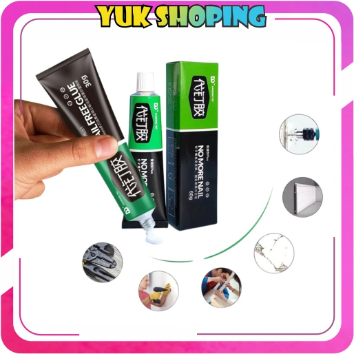 

✧YUKSHOPING✧ Lem Pengganti Paku 60gram Tembok Cairan Adhesive Glue Penganti Skrup Perekat Super Kuat Serbaguna R1071