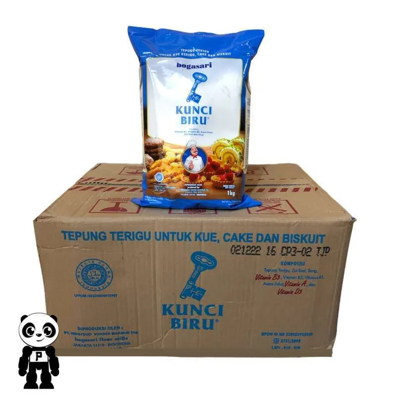 

Tepung Kunci Biru 1kg (isi 12) DUS - CARGO