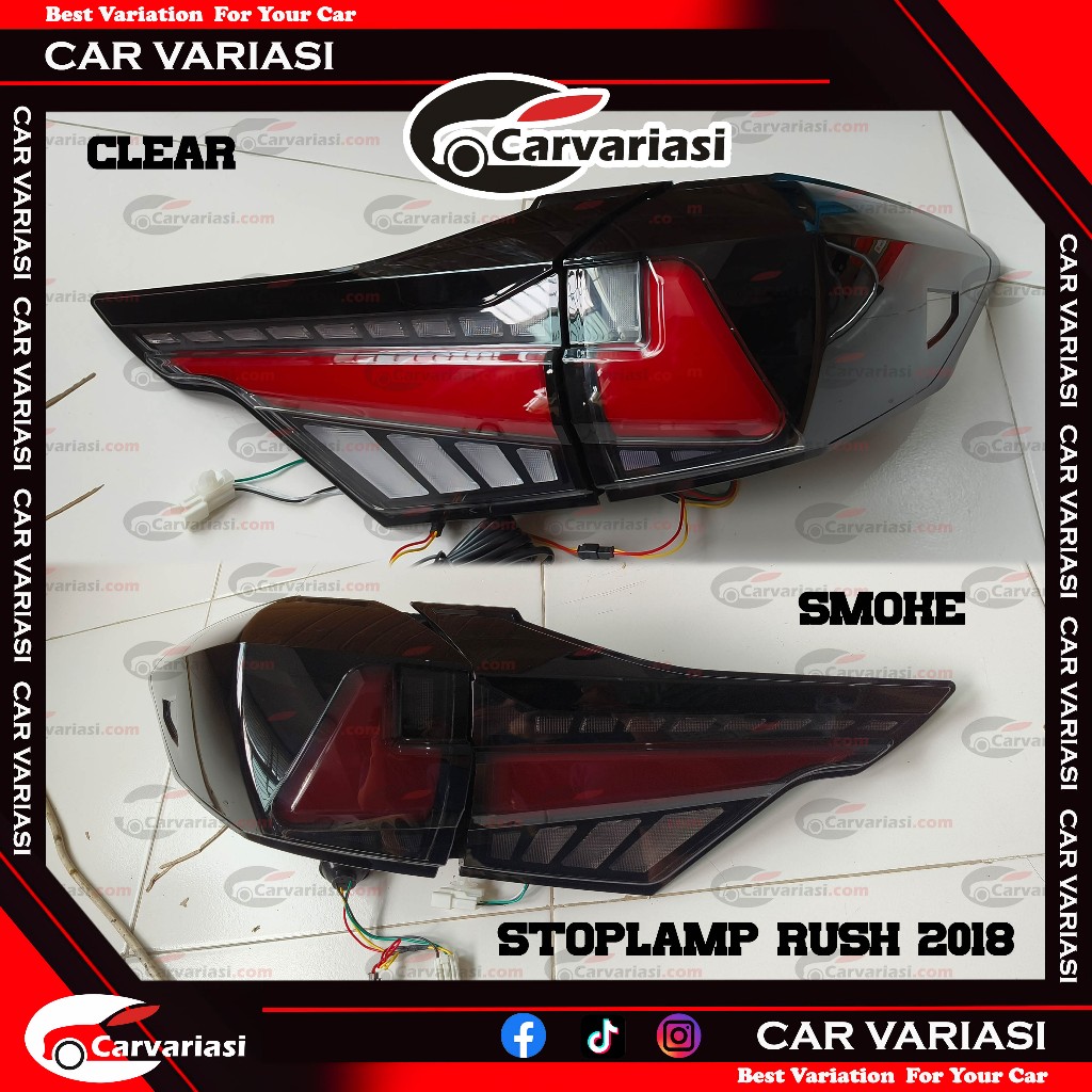 Senter_Ajaib Stoplamp Rush 2018 Lampu Belakang Rush Stoplamp Terios 2018-On Led Sequential