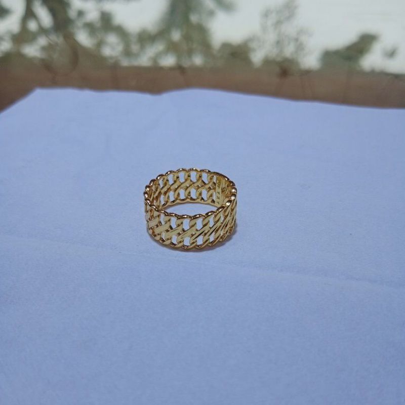 Cincin rantai 2 layer