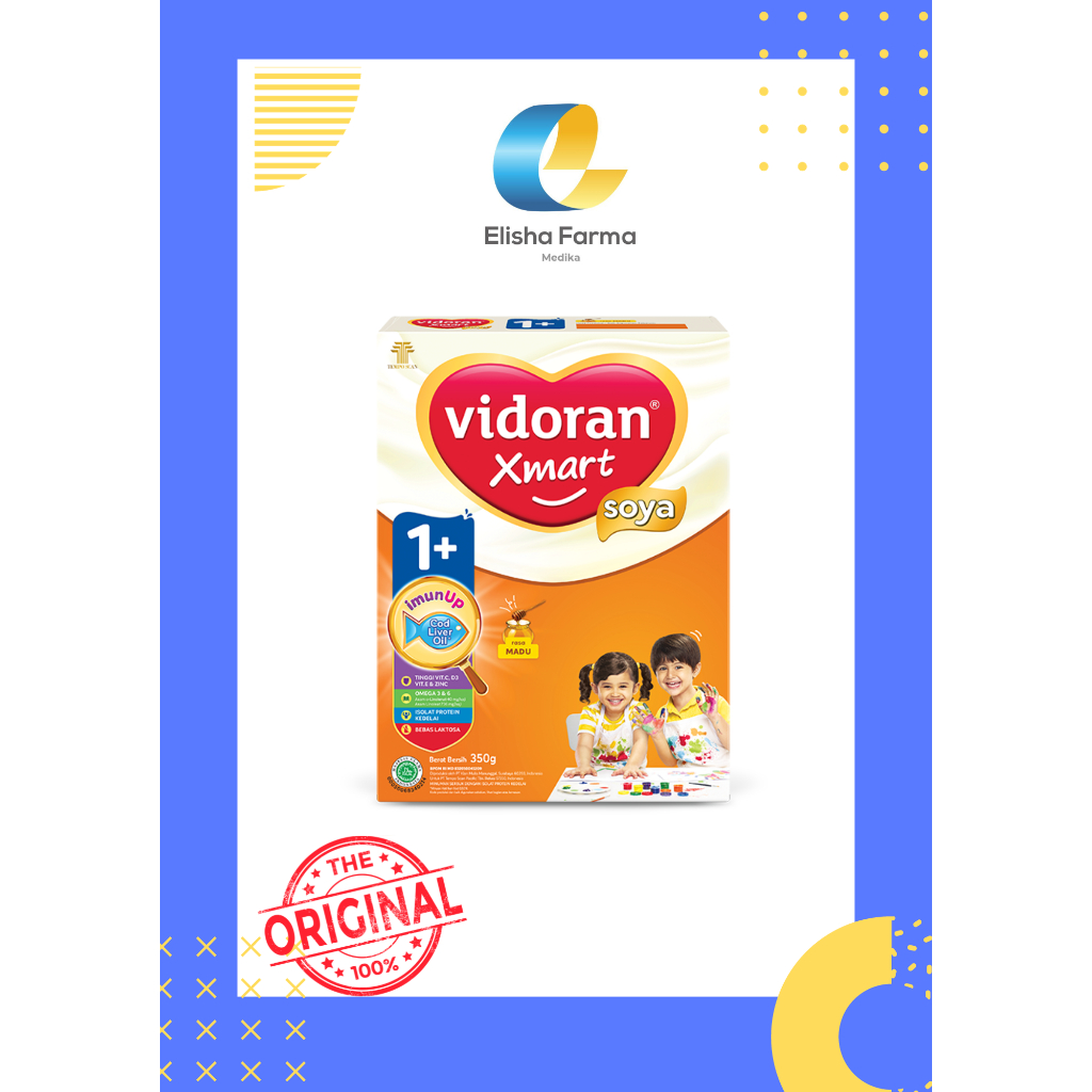 Vidoran Xmart 1+ Soya Madu 350gr / 725gr - Susu Vidoran Soya Rasa Madu