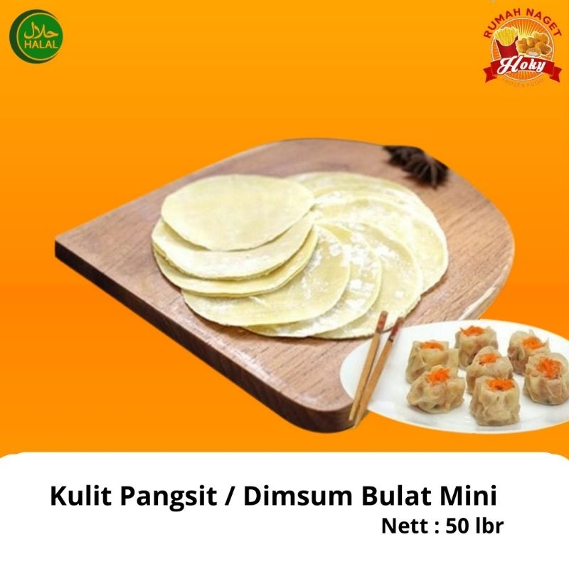 

Kulit Dimsum / Pangsit Bulat Mini isi 50lbr