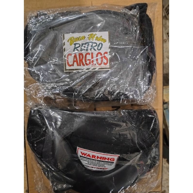 BUSA HELM CARGLOSS 1 PAKET| BUSA HELM RETRO CARGLOSS MURAH