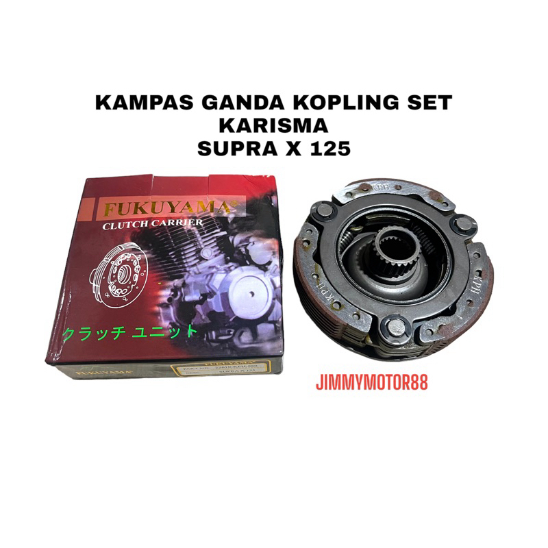 KAMPAS GANDA KOPLING SPORKET SET KARISMA SUPRA X 125 MEREK FUKUYAMA HIGH KUALITAS SUPER