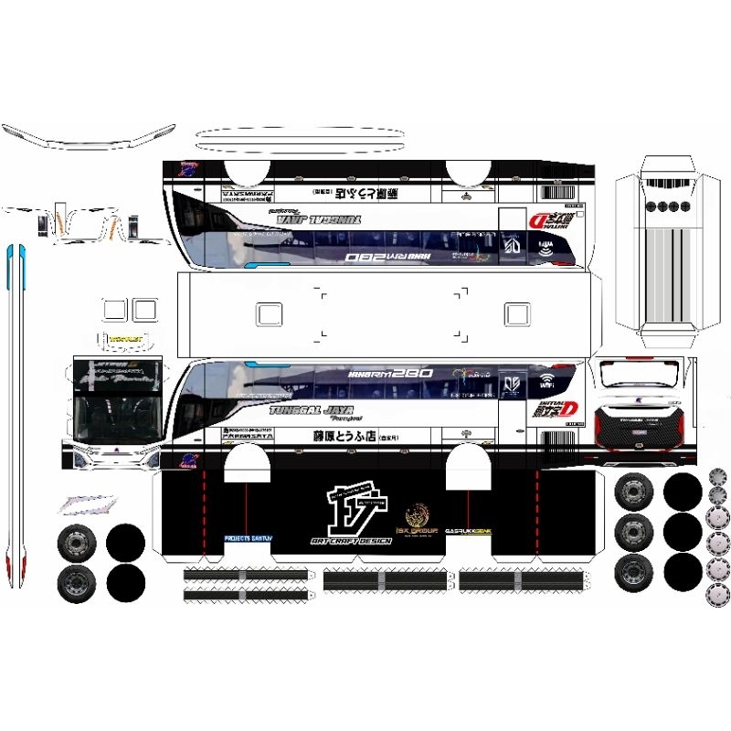 

pola papercraft bus tunggal jaya /PAPERBUS SKALA 50