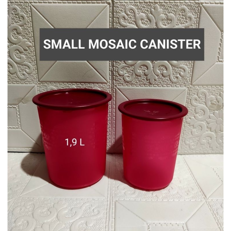 SMALL MOSAIC CANISTER, TOPLES TUPPERWARE