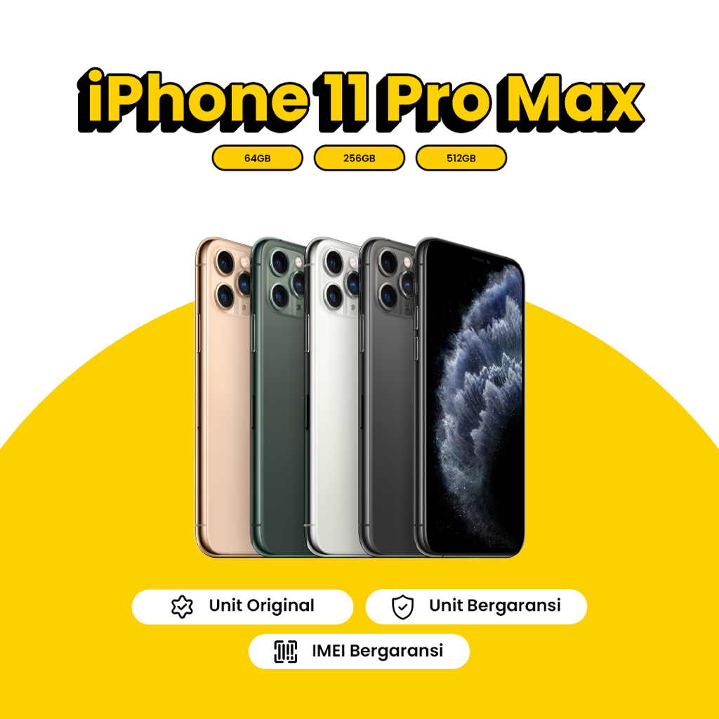 【SECOND】Apple iPhone 11 Pro Max Original Second Terdaftar Bea Cukai