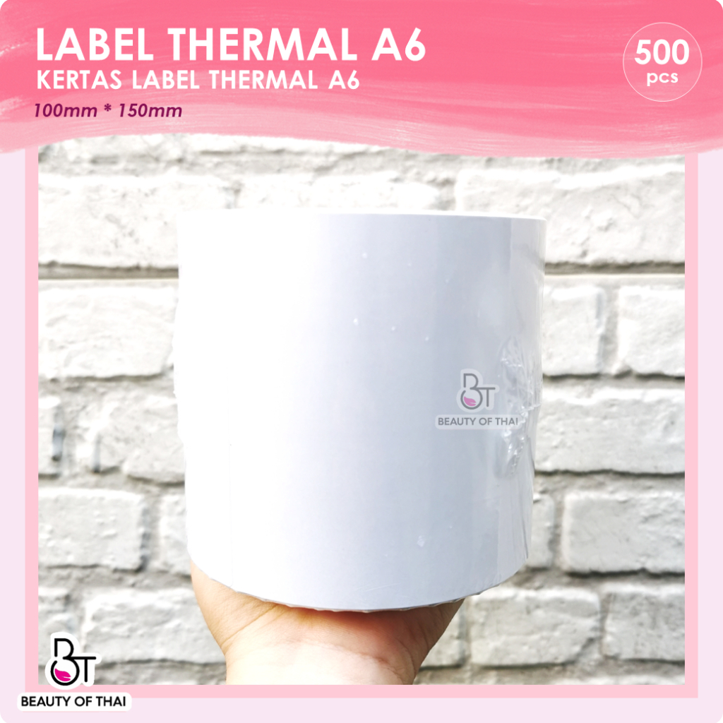 

KERTAS LABEL THERMAL 100MM*150MM 500PCS FULL/ROLL