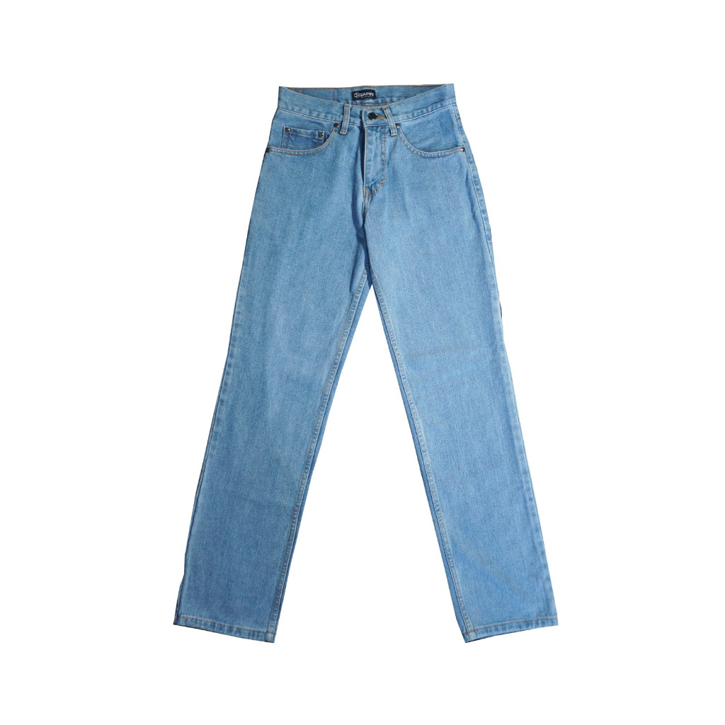 BAPIN Celana Jeans Reguler Pria - Basic Long Denim Pants Standar