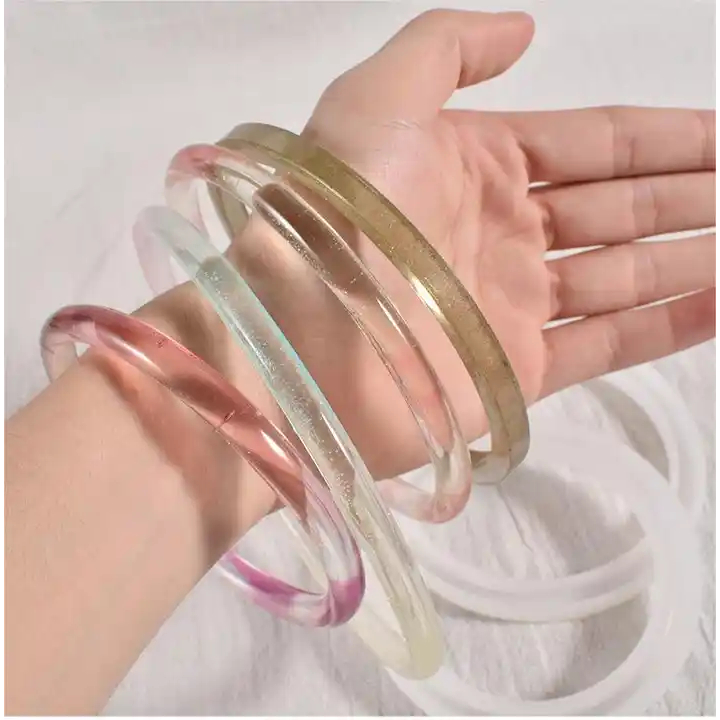 Cetakan Resin Gelang Size S M L Silicone Bracelet Mold Resin Epoxy Molds Tools DIY Craft Jewelry Mak