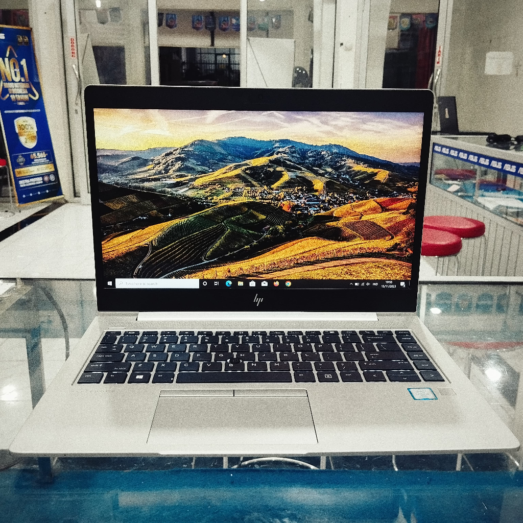 Laptop HP Elitebook 840 G5 Core i5 gen 8 RAM 8GB SSD 256GB Layar Sentuh Slim Keyboard Backlit Mulus