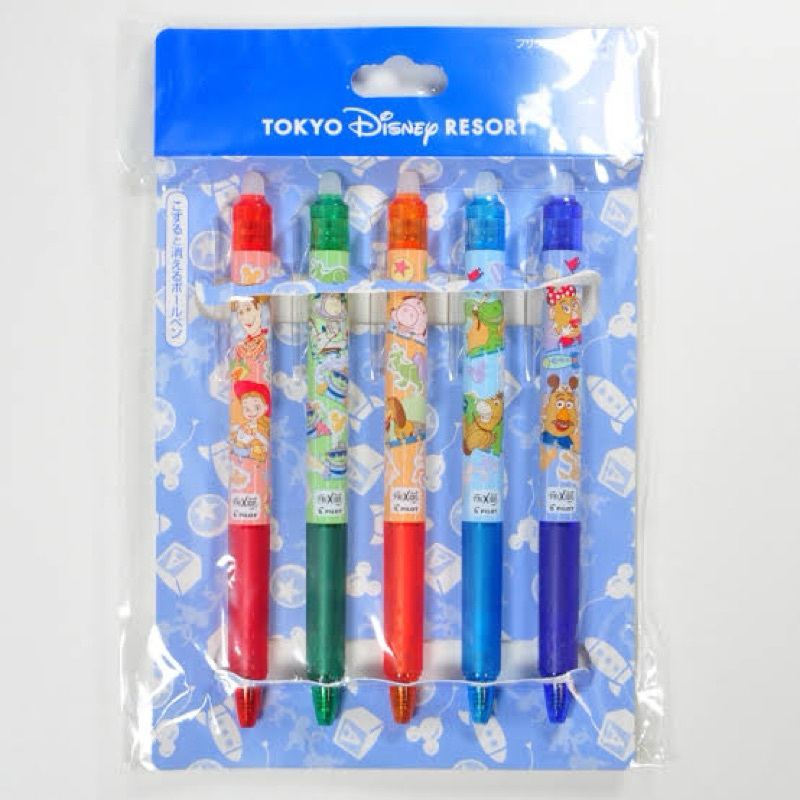 

Pilot Frixion Toys Story Tokyo Disney Resort Set isi 5 Bolpen Bisa Dihapus