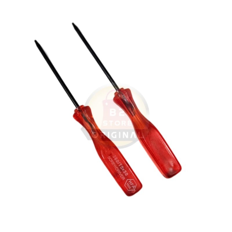 Obeng Merah T5 x 50 Obeng HP satuan
