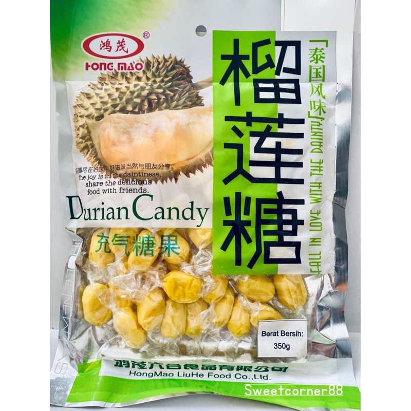 

HONGMAO PERMEN LUNAK RASA DURIAN 350G / DURIAN CANDY/ MANISAN IMLEK 2024