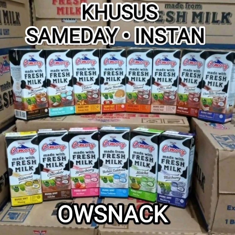 

[☽Y50/] 1 DUS SUSU CIMORY UHT FRESH MILK 250ml / 250 ml 1 KARTON SAMEDAY INSTANT TIRAMISU ED CARAMEL [112]