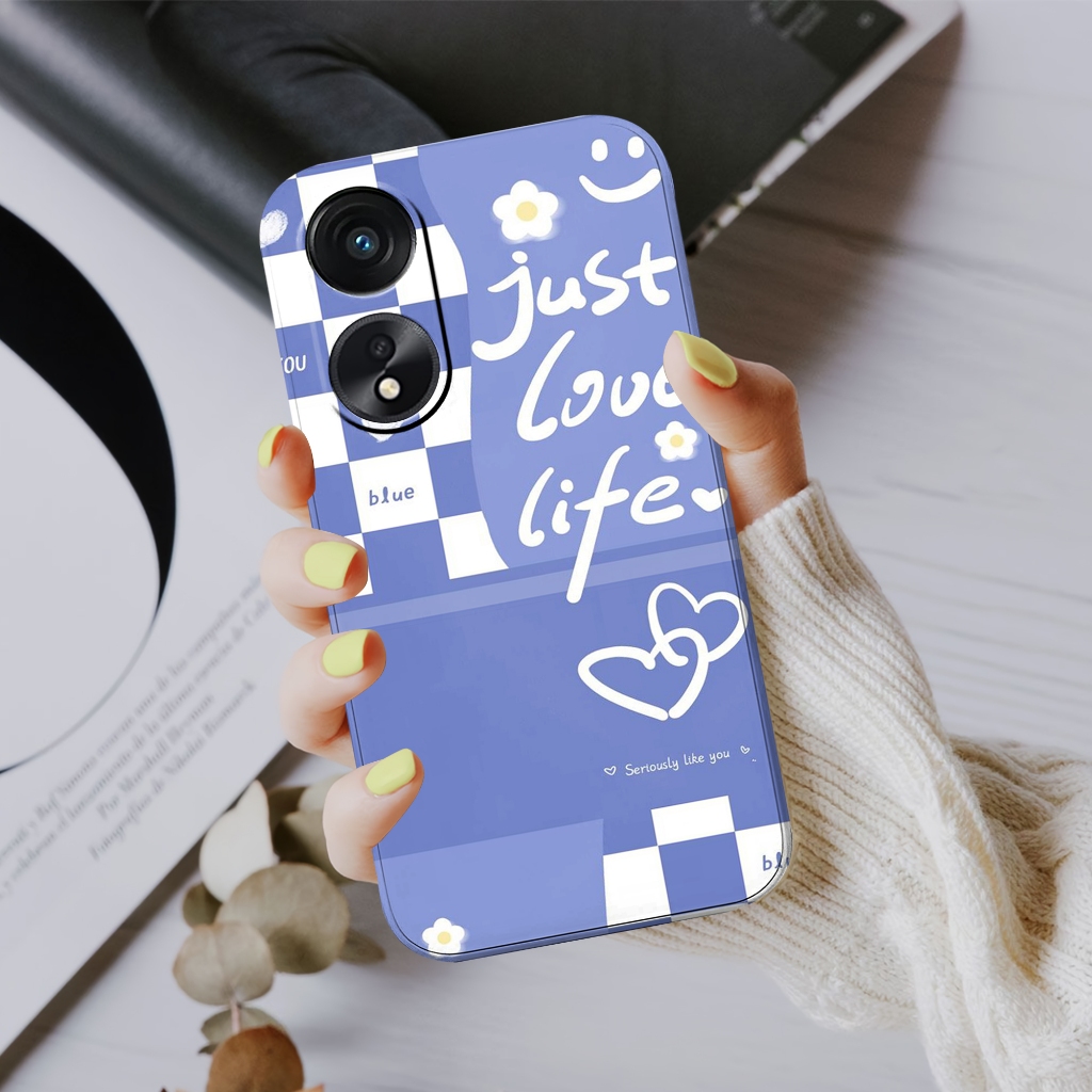 CASE OPPO A38 / OPPO A18 - SOFTCASE PRO CAMERA MOTIF FULL FOR OPPO A38 / OPPO A18 - CHECKERBOARD AES