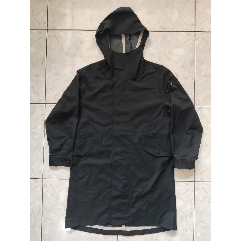 Jaket casual, parka, waterproof, windproof, softshell, hitam eddie bauer