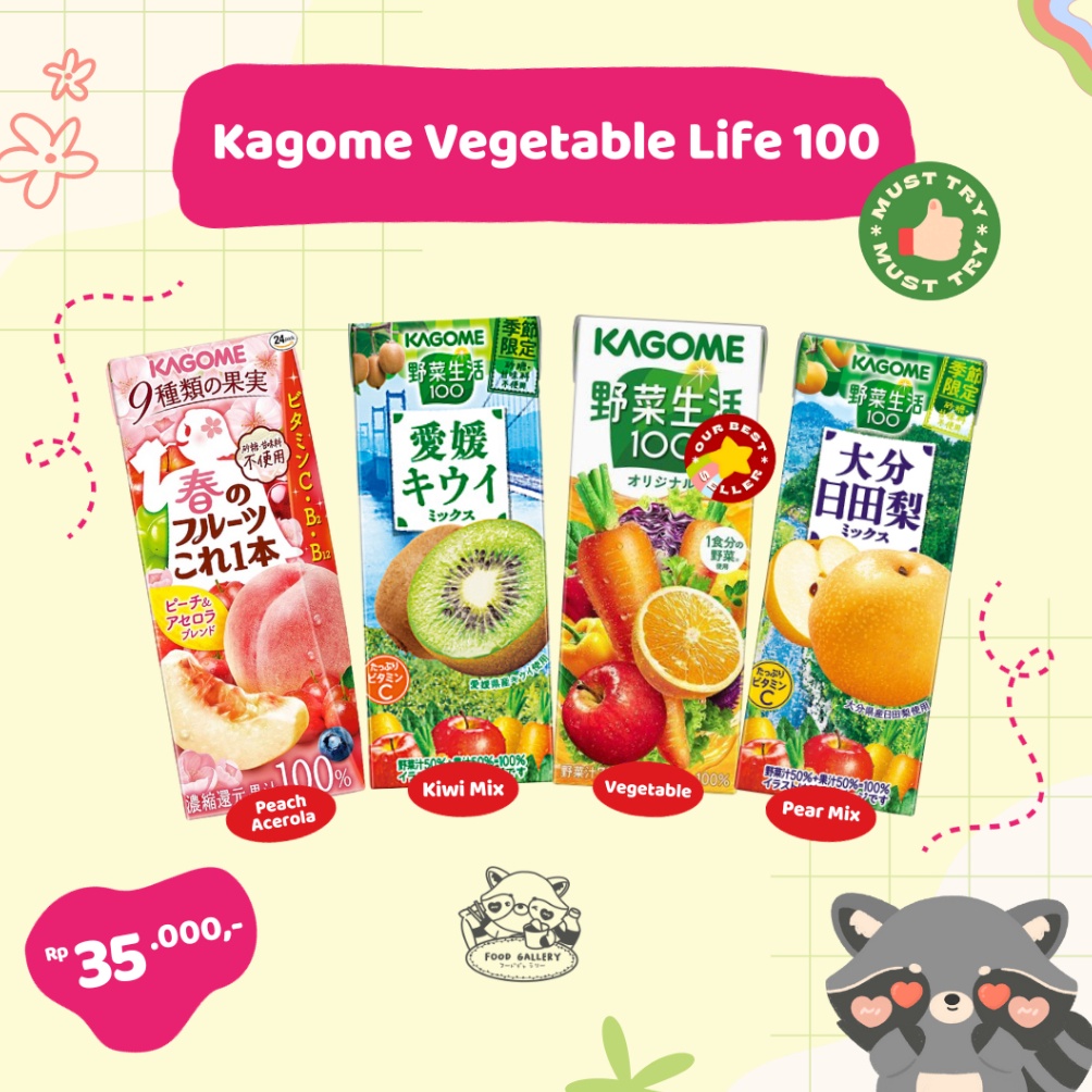 

TWYO9 Kagome Vegetable Life 100 JAPAN Readystock ▔)╯