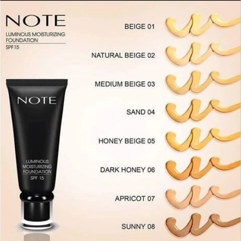 NOTE cosmetics luminous Foundation