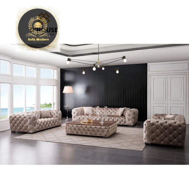 Sofa Chesterfield 321 Gaya Modern Klasik Super Mewah Elegant