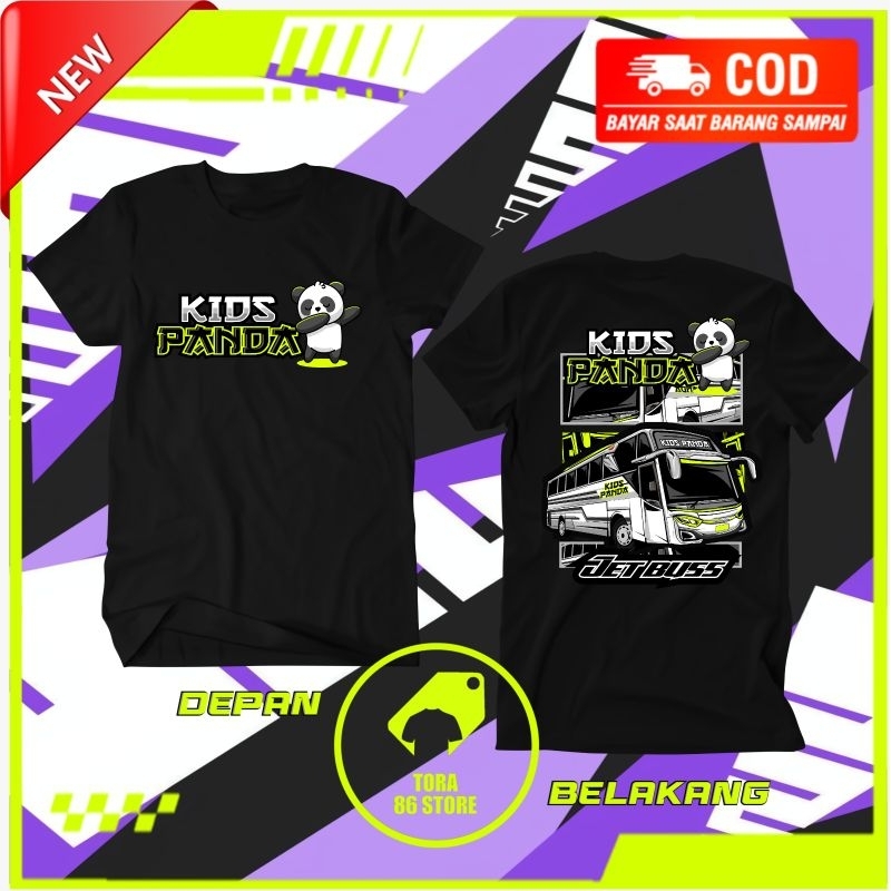 kaos kids panda jet buss
