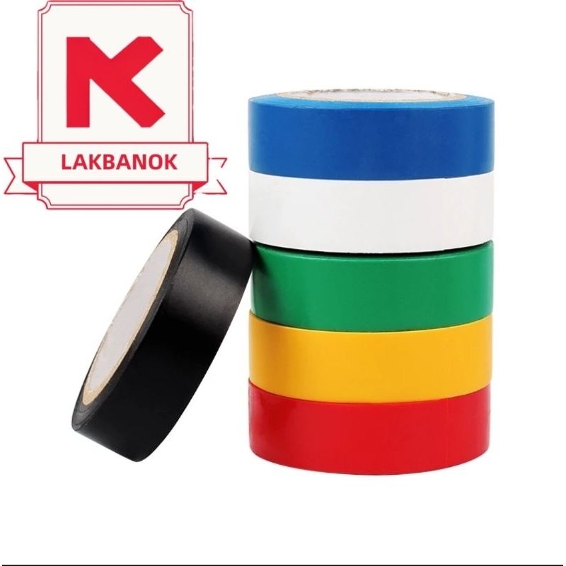 

Isolasi PVC LISTRIK WARNA HITAM HOKI 18mm x 20 yard KQ-042