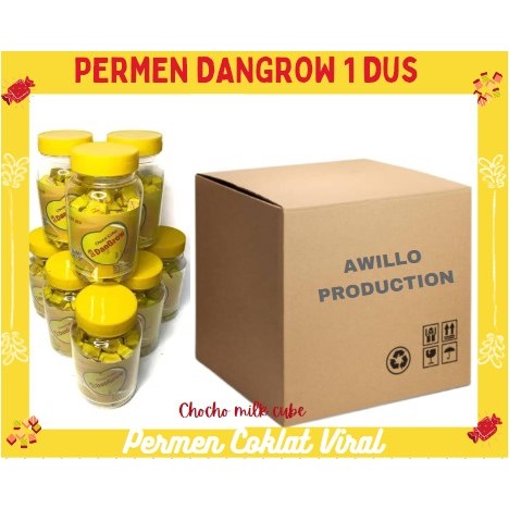 

DANGROW CANDY CUBE / PERMEN SUSU PREMIUM VIRAL / 1 DUS 48 TOPLES Pertoples isi 60 cube