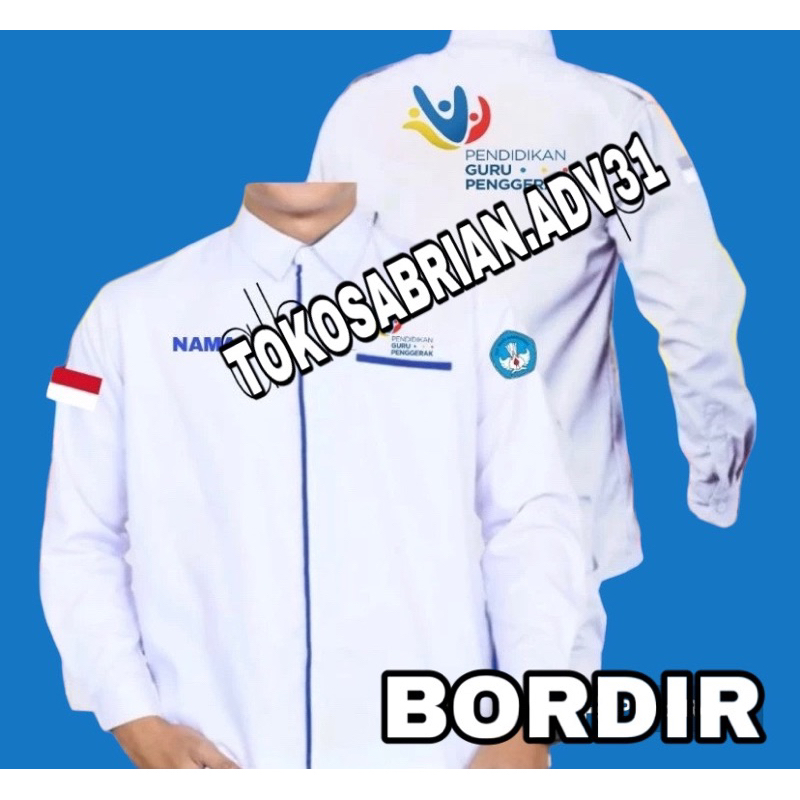 KEMEJA GURU PENGGERAK BAJU GURU PENGGERAK SERAGAM PDH GURU PENEGGERAK