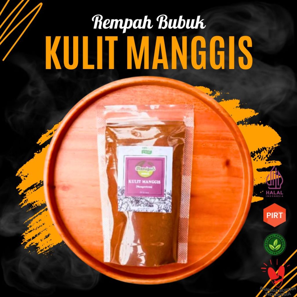 

Kulit Manggis Bubuk / Mangosteen Powder Rempah Asli