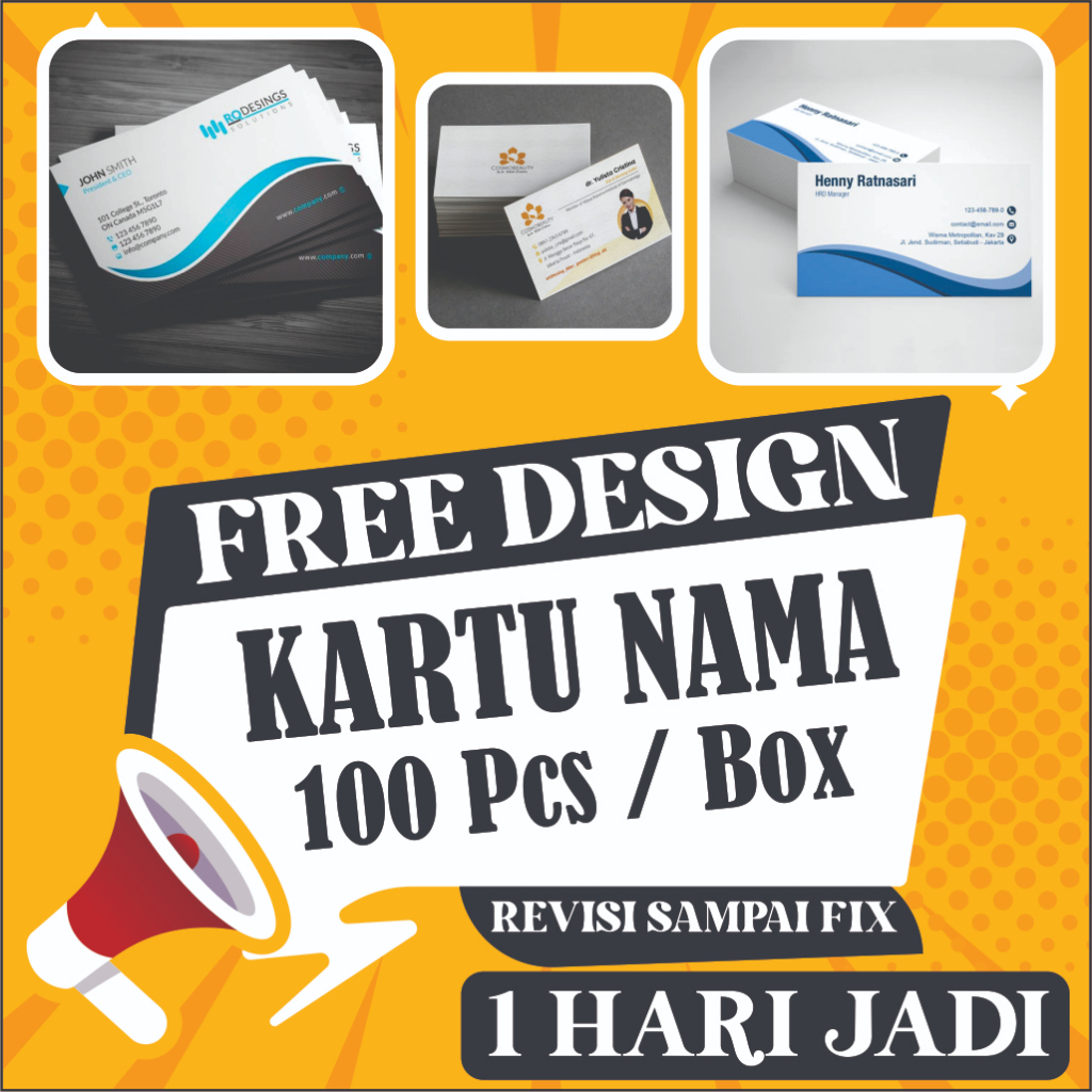 

CETAK KARTU NAMA [ FREE DESIGN ]