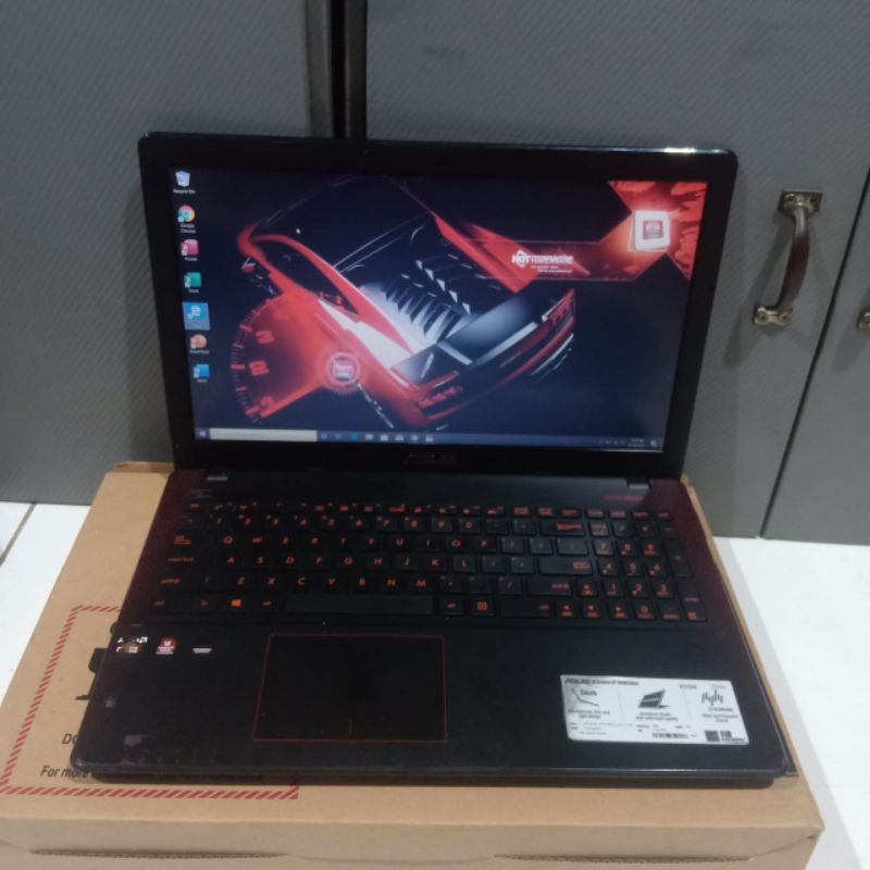 Laptop Asus Gaming X550IU, Amd FX-9830P, Gen 7Th, #DualVga,  Gaming Editing Ok, Lengkap, Black