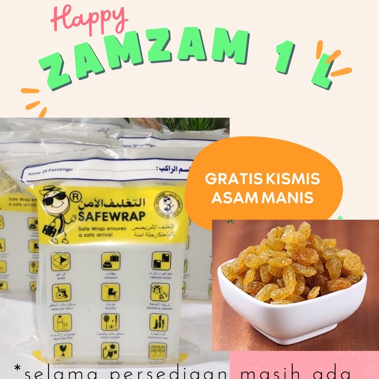 

COD➝ ZAMZAM 1 liter Harga Grosir Free Kismis pcq0r