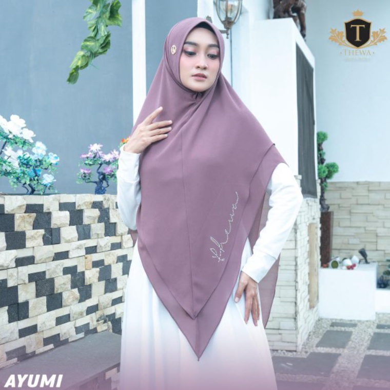 TIPE HKZ266 Thewa / khimar ayummi / jilbab instan ceruty babydoll / hijab lancip soft pet / kerudung